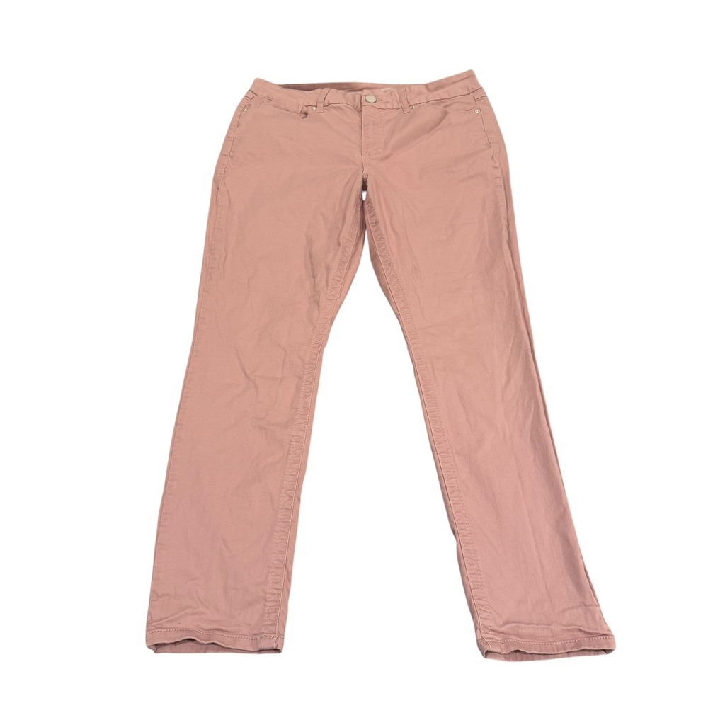 Seven7 Tummyless High‎ Rise Skinny Pants Dusty Rose Pink Size 16 Womens Jeans